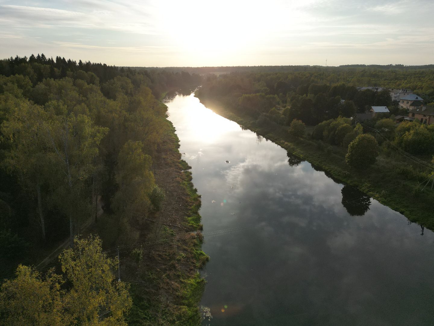 видео с коптера, руза, благоустройство, парк,
