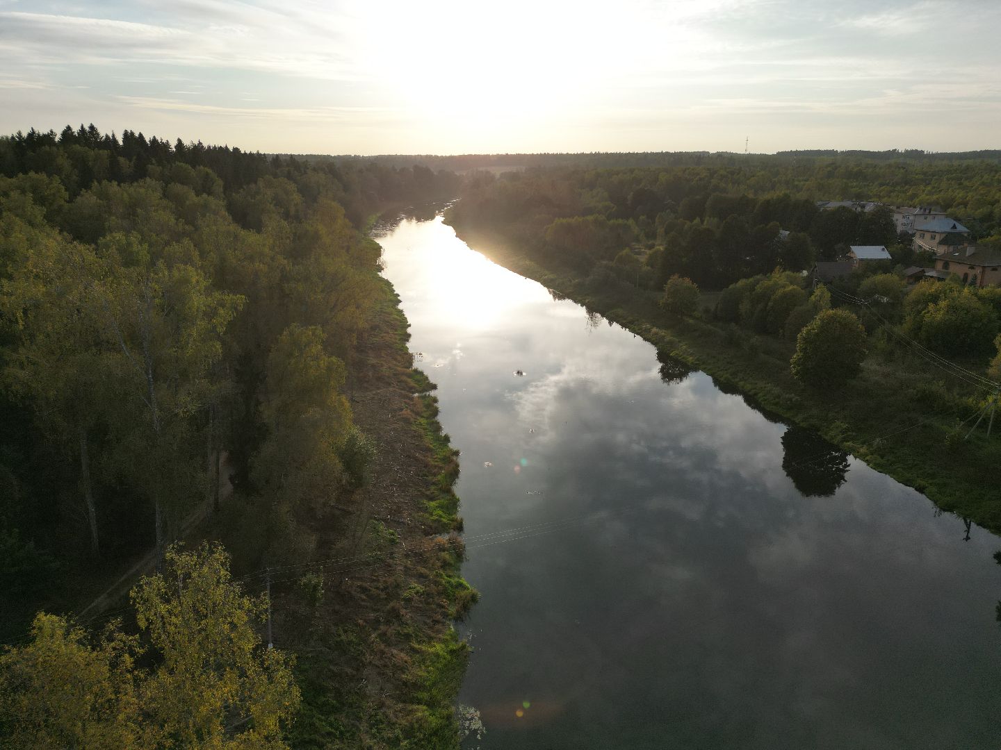 видео с коптера, руза, благоустройство, парк,