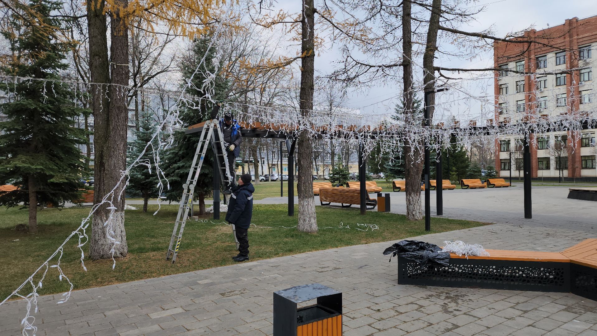 ступино, новогодняя иллюминация, новый год, вертикалки,