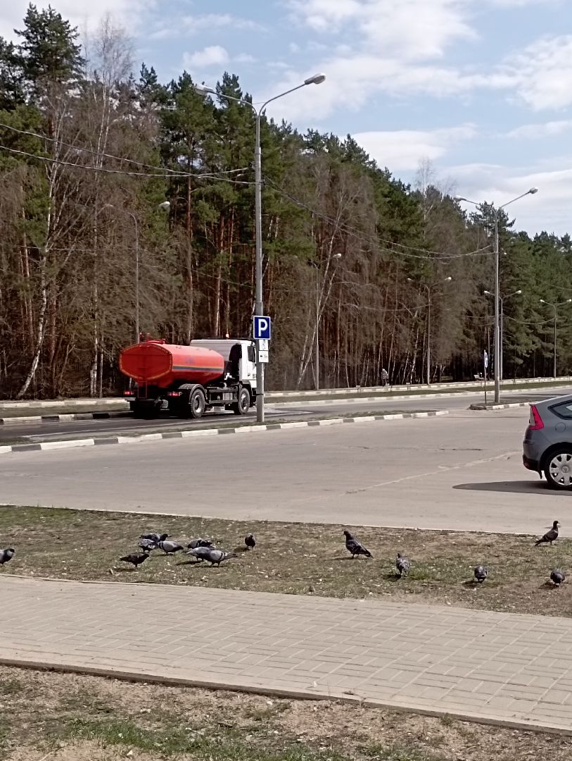 благоустройство, уборка улиц, машинная уборка, Дубна