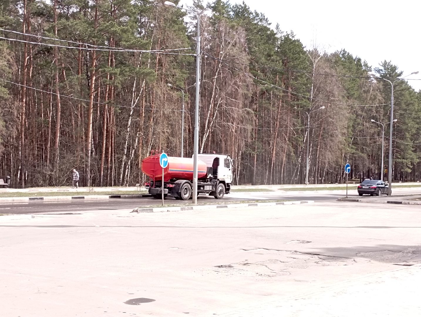благоустройство, уборка улиц, машинная уборка, Дубна