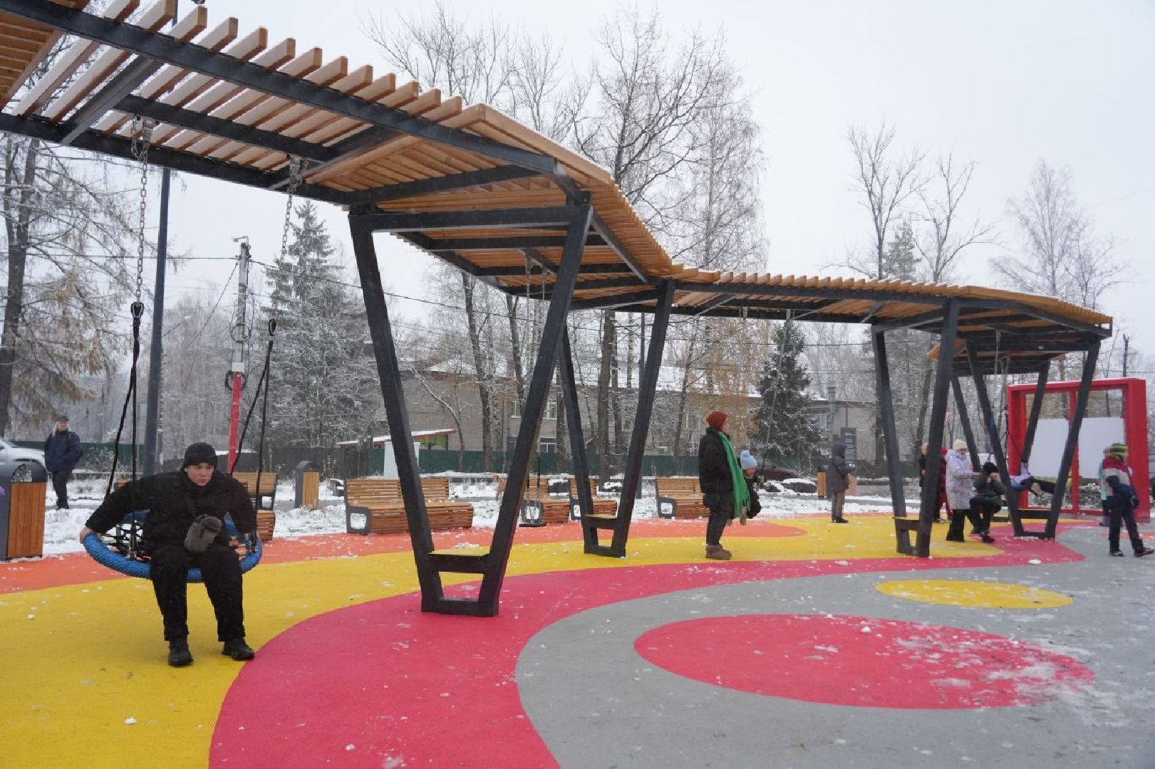 Благоустройство, Сквер, Сергиев Посад, Сергиево-Посадский городской округ, вертикалки,