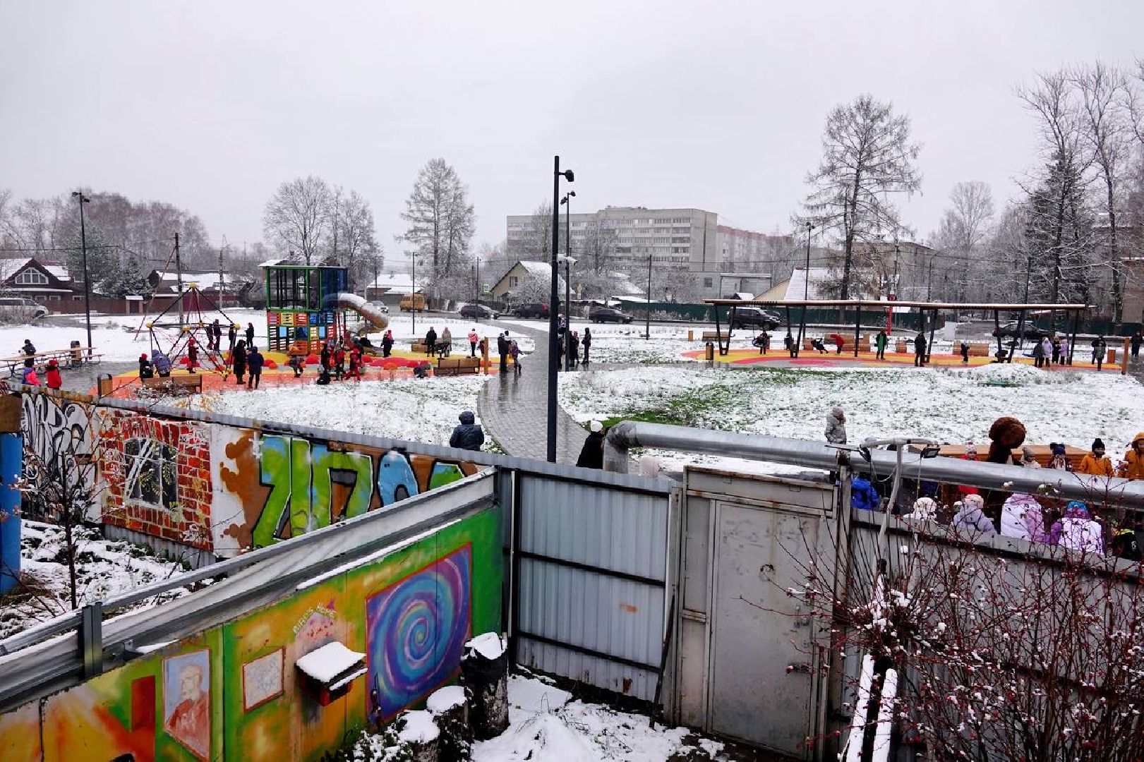 Благоустройство, Сквер, Сергиев Посад, Сергиево-Посадский городской округ, вертикалки,