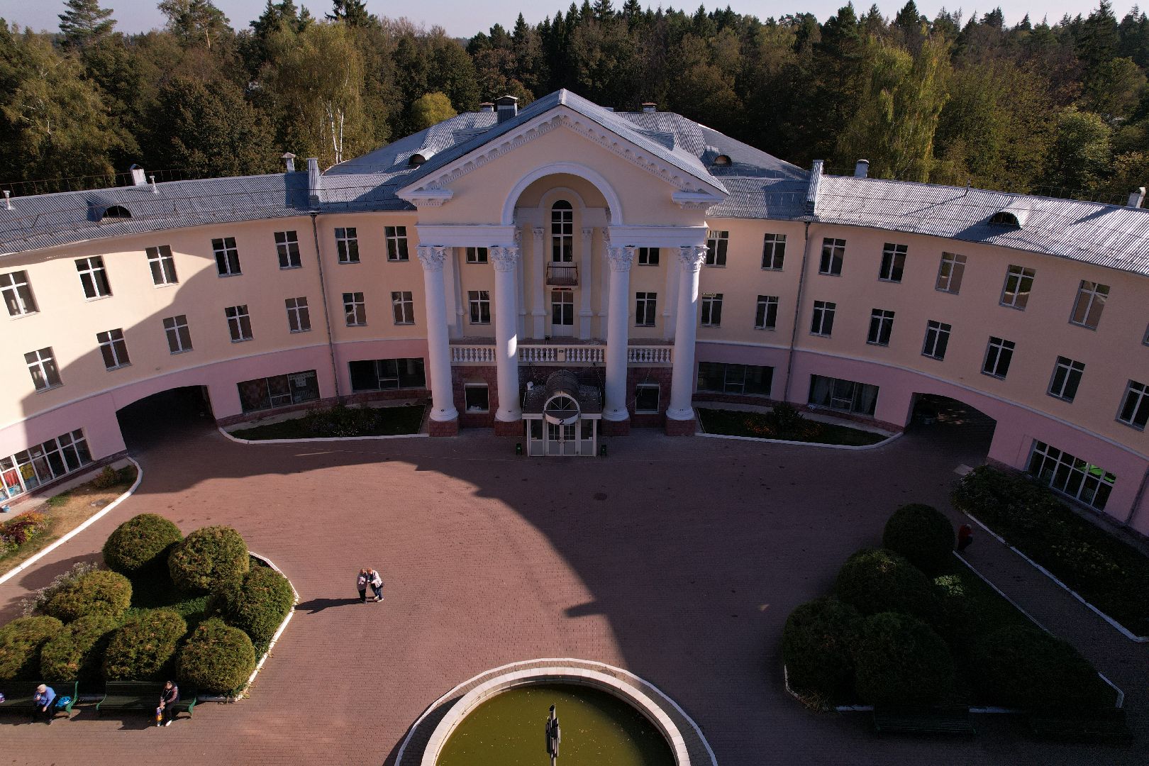 видео с коптера, санаторий, руза,