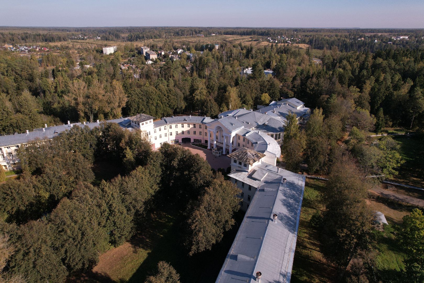 видео с коптера, санаторий, руза,