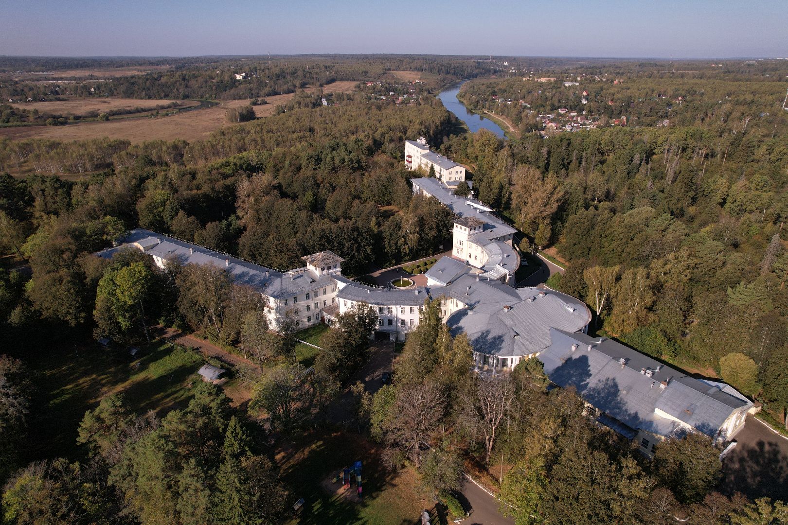 видео с коптера, санаторий, руза,