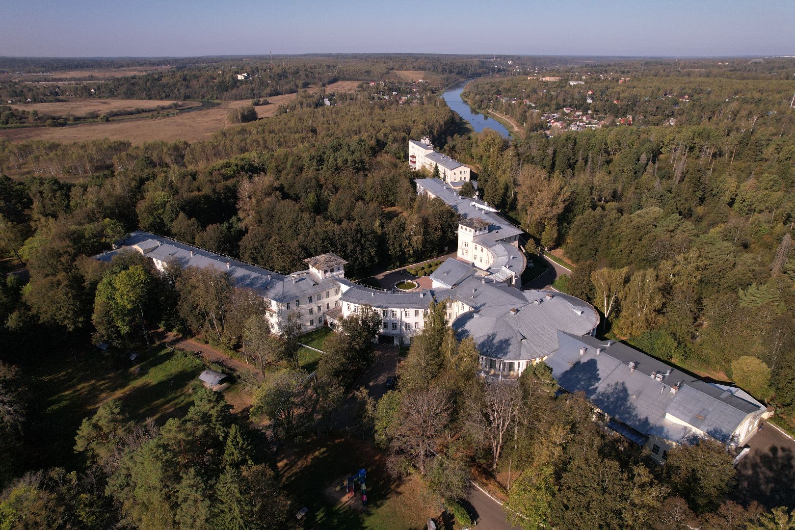 видео с коптера, санаторий, руза,