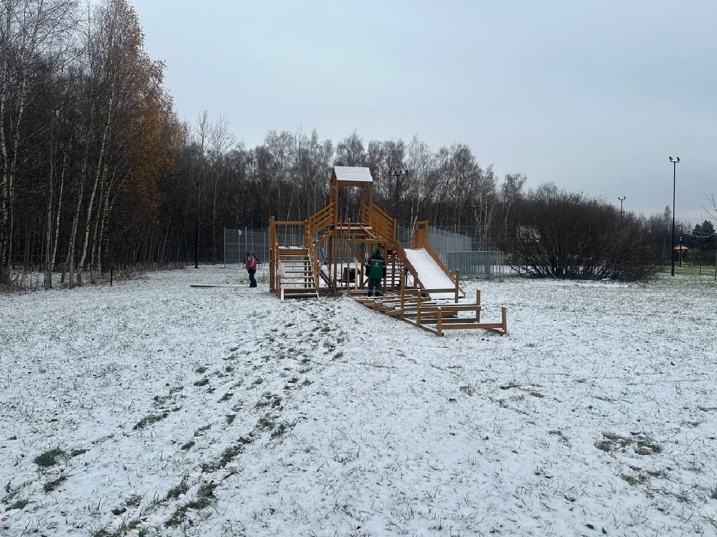 парки домодедово, новый год, зимний сезон, вертикалки,