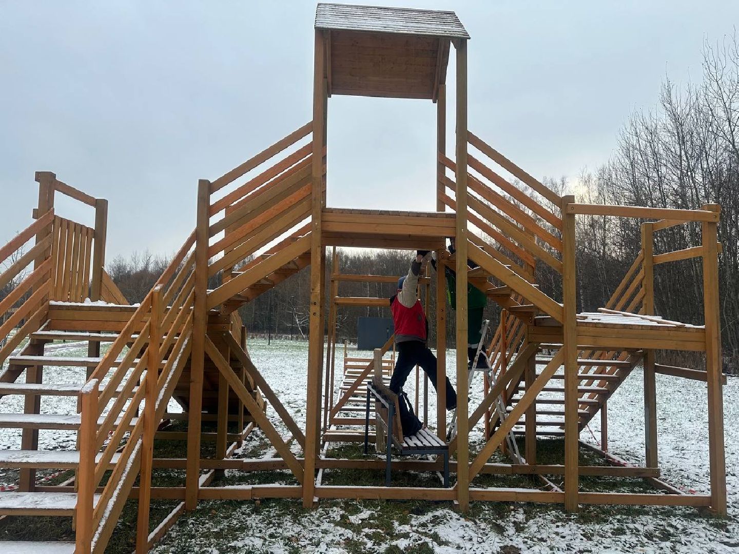 парки домодедово, новый год, зимний сезон, вертикалки,