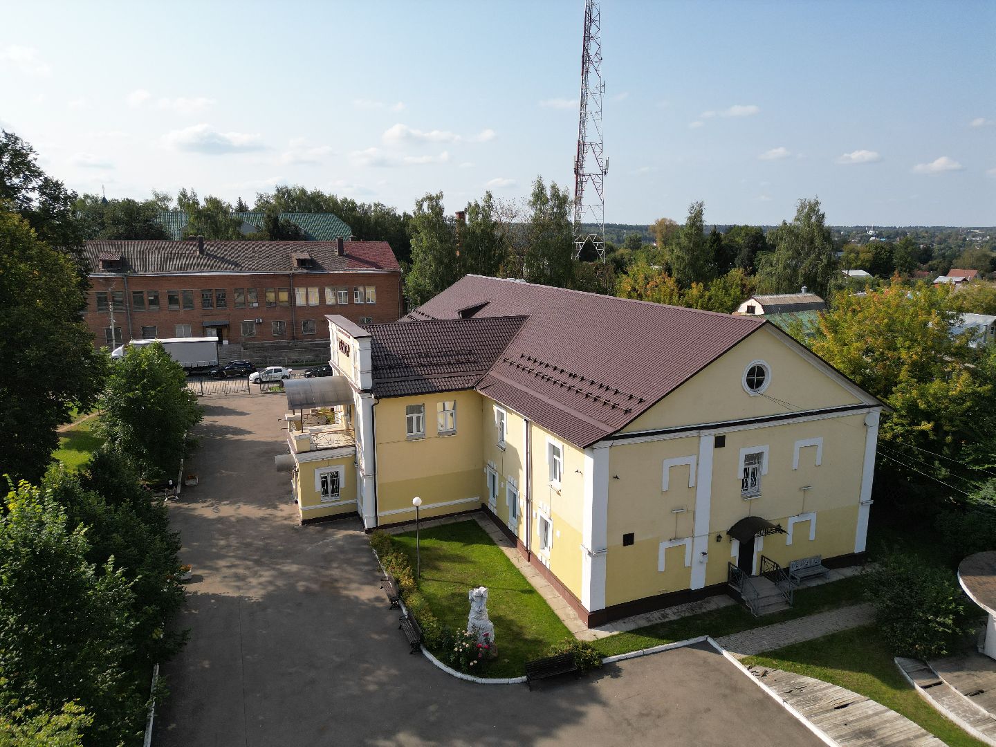 видео с коптера, театр, истра,