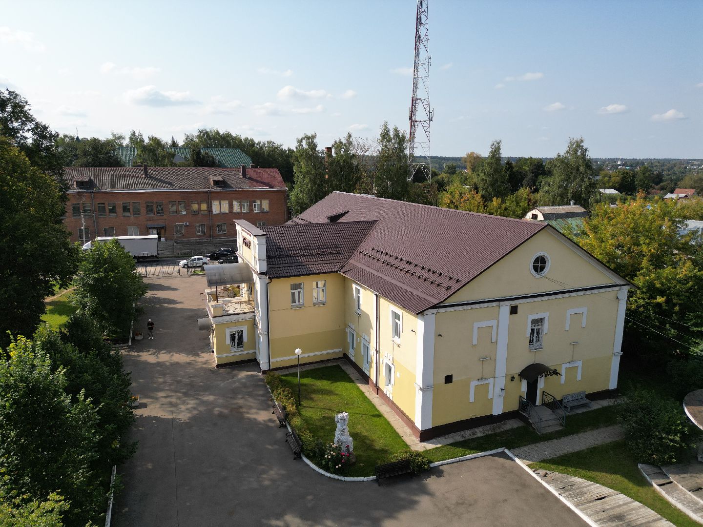 видео с коптера, театр, истра,