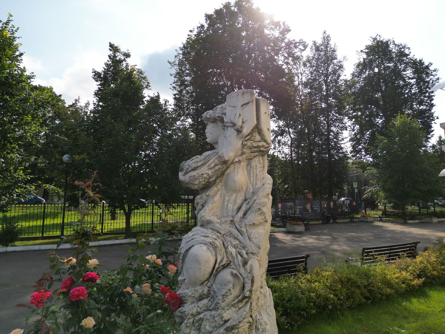 видео с коптера, театр, истра,