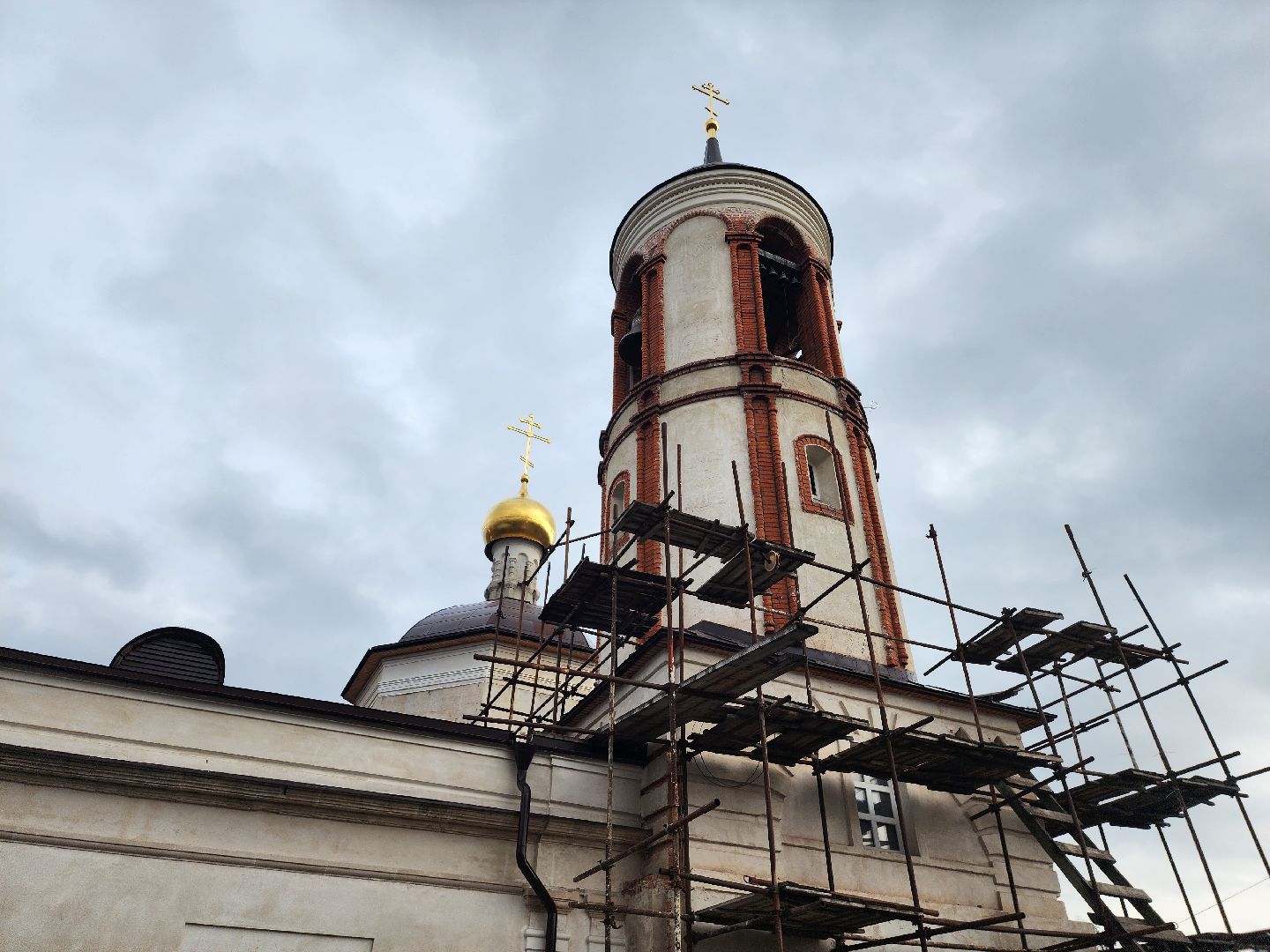 серпухов, реставрация храма, улица чернышевского, церковь Николая Чудотворца в Бутках, религия, вертикалки,