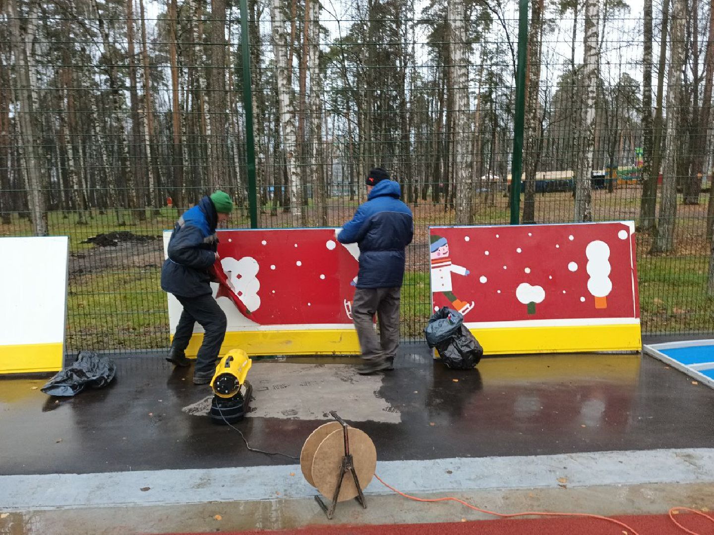каток, реконструкция, Центральный парк, Ногинск, Богородский городской округ, вертикалки