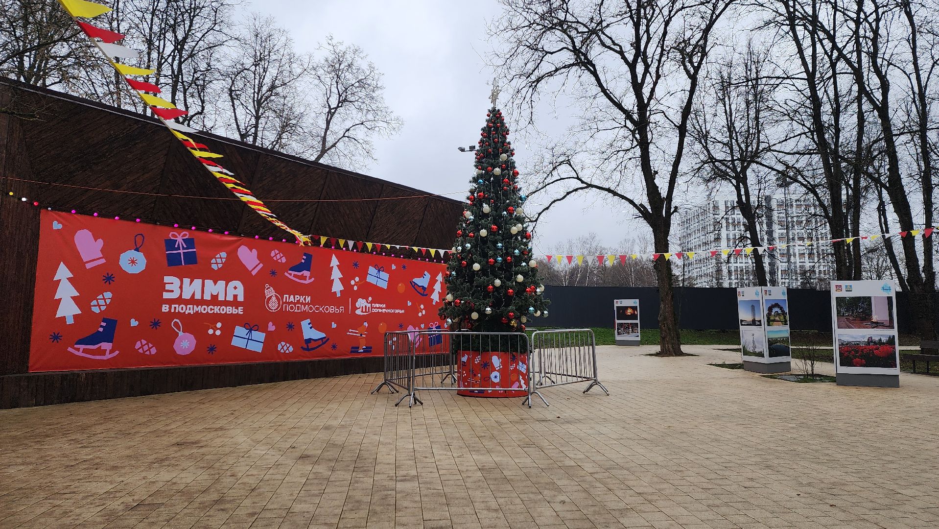 Солнечногорск, вертикалки, новый год, парк Солнечногорска, елка,