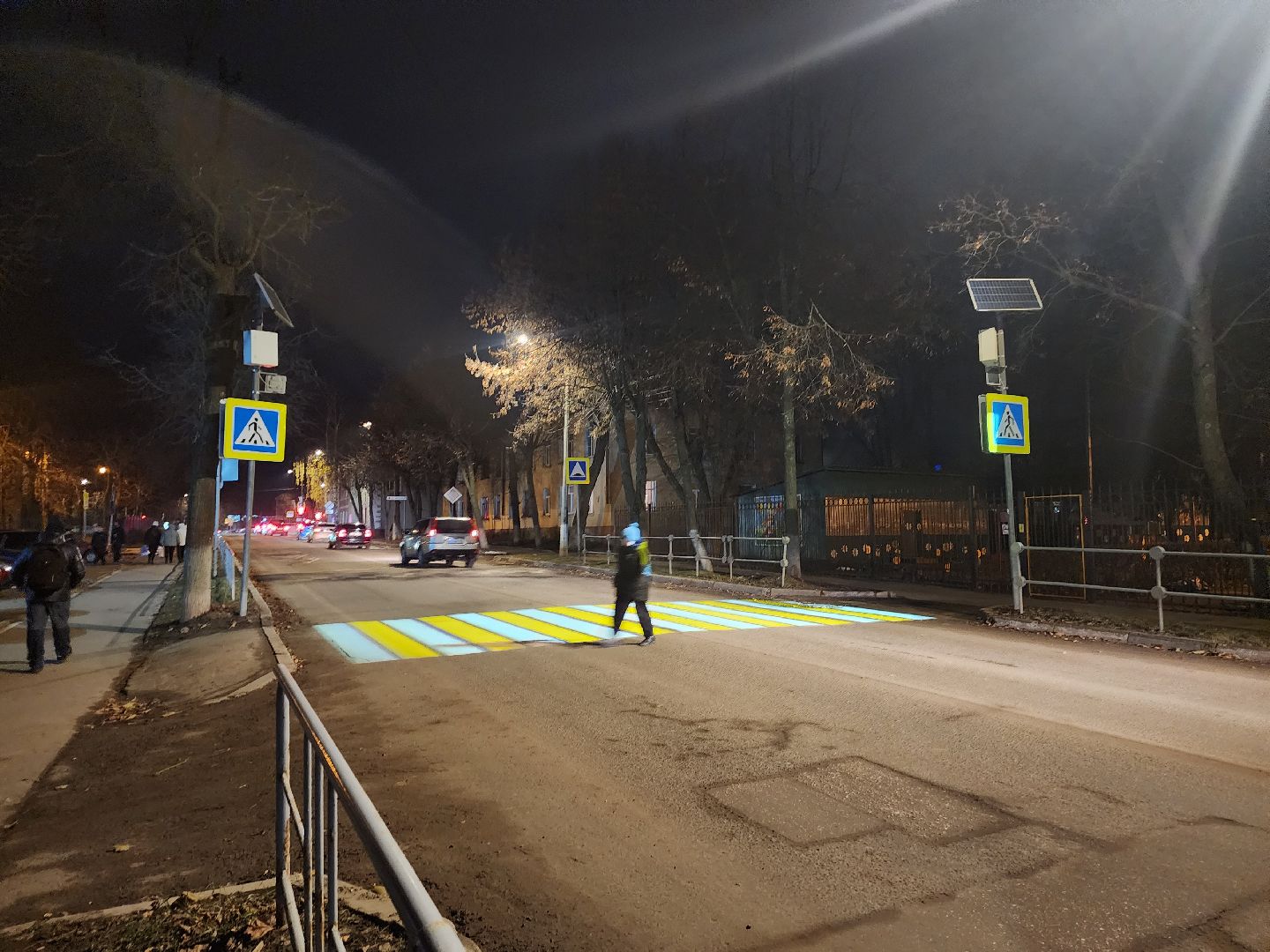 зарайск, дороги, проекционный пешеходный переход,