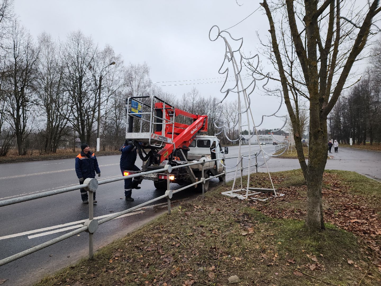 красноармейск, городской округ пушкинский, новогоднее настроение, украшение города, вертикалки,
