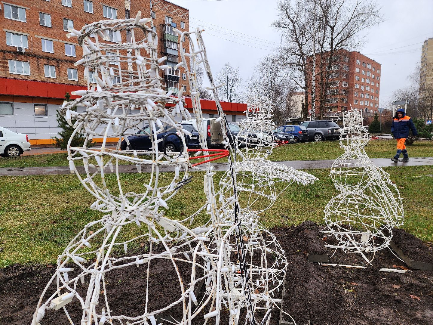красноармейск, городской округ пушкинский, новогоднее настроение, украшение города, вертикалки,