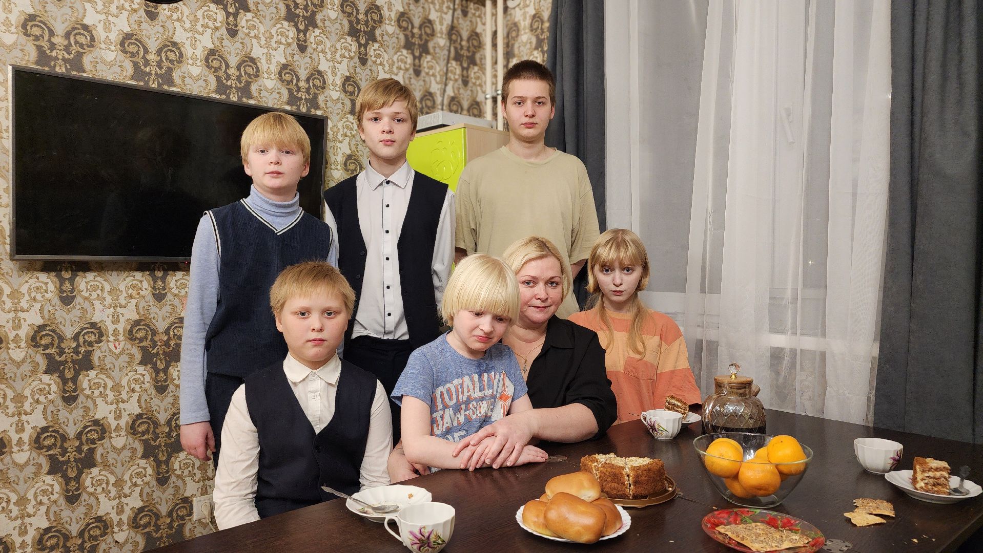 День матери, Многодетная мама, Лосино-Петровский, дети,