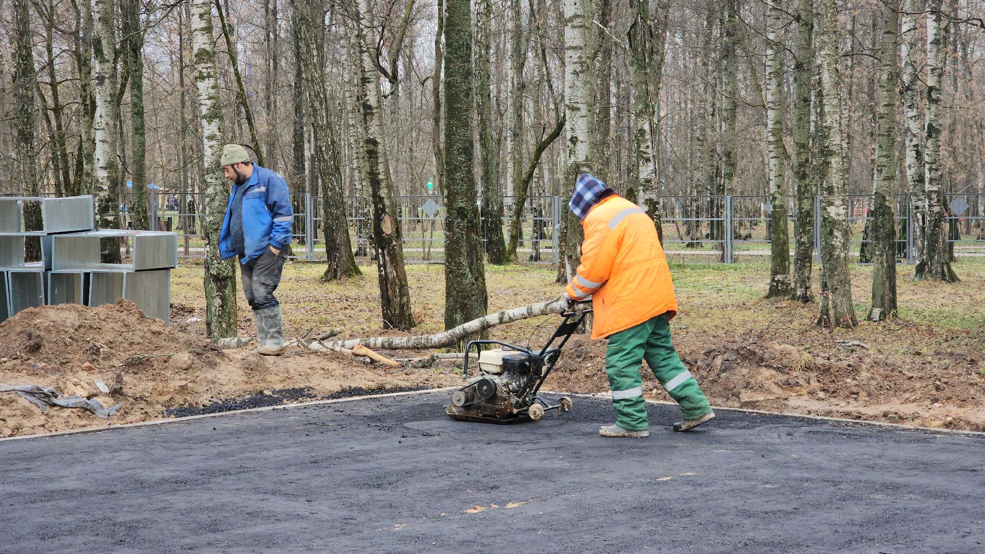 Асфальт, укладка асфальта, Благоустройство, Лобня, вертикалки,