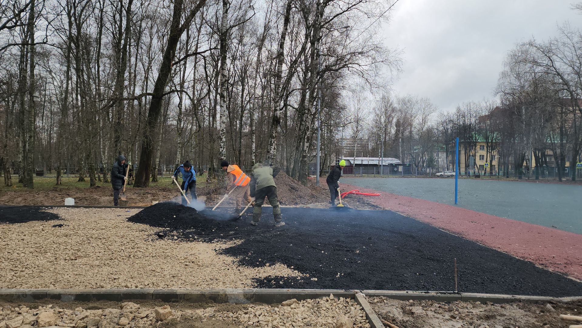 Асфальт, укладка асфальта, Благоустройство, Лобня, вертикалки,
