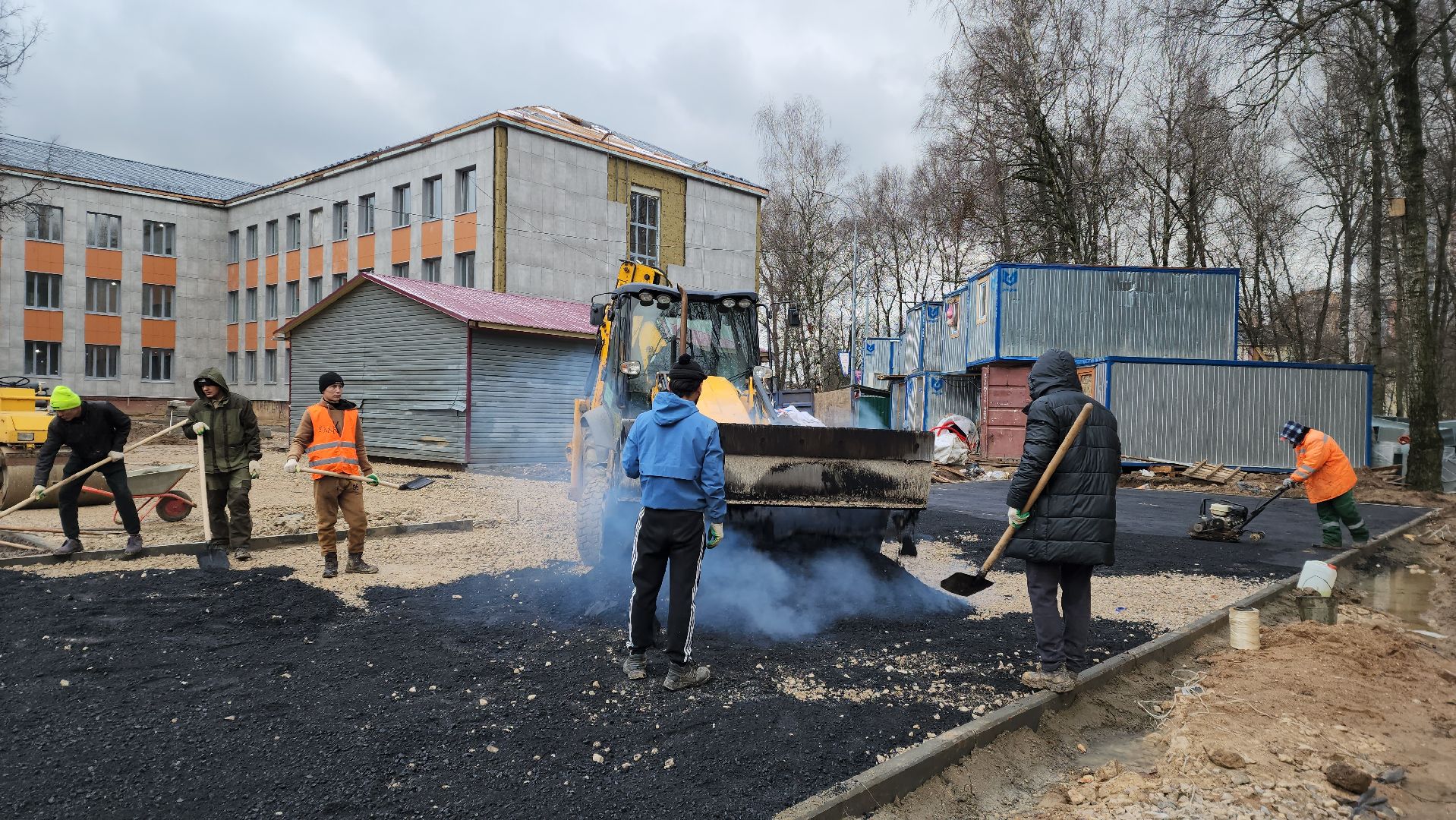 Асфальт, укладка асфальта, Благоустройство, Лобня, вертикалки,