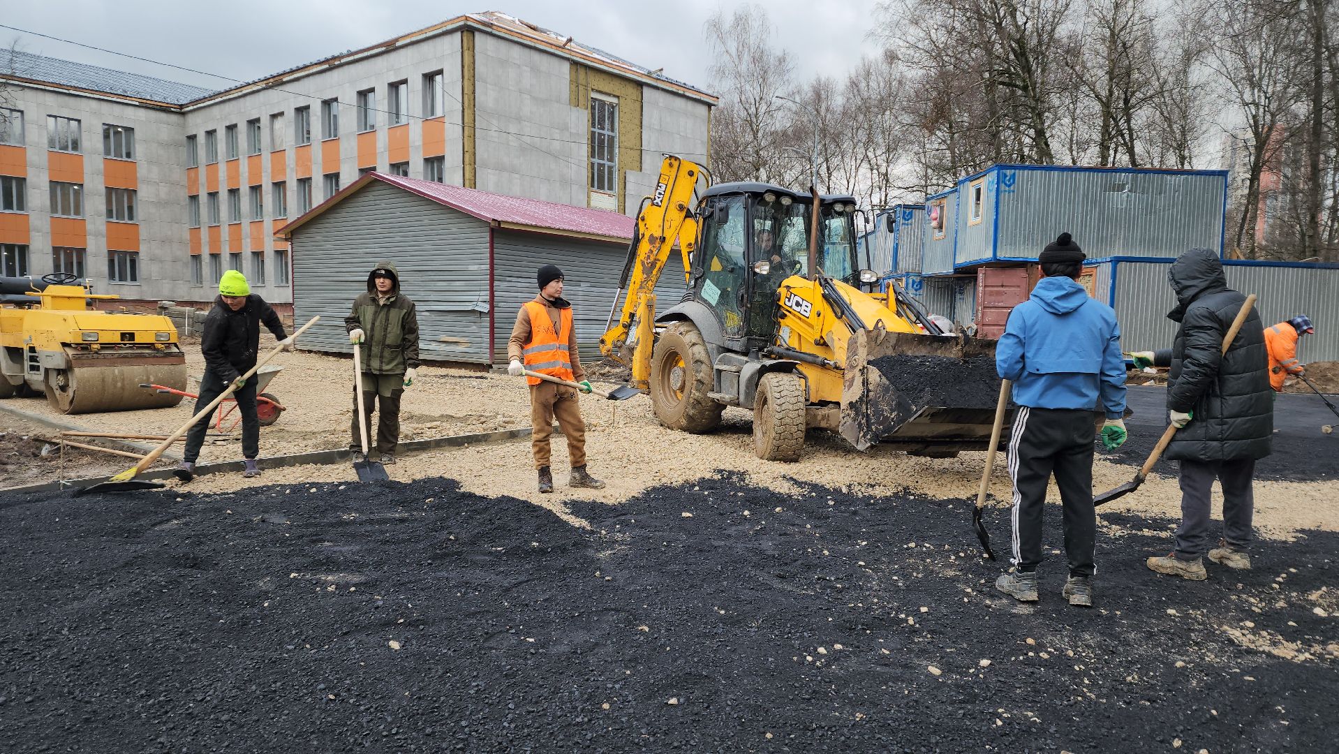 Асфальт, укладка асфальта, Благоустройство, Лобня, вертикалки,