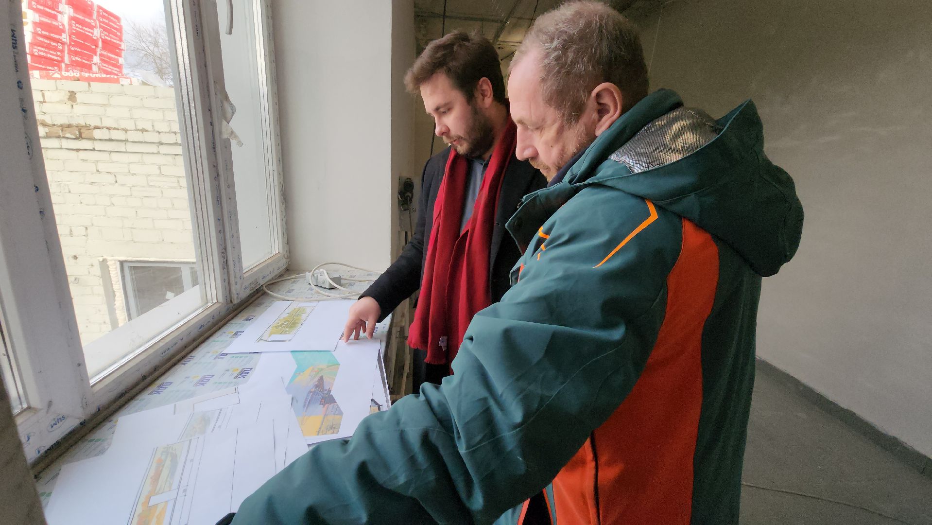 Монументальная живопись, Роспись стен, Лобня, вертикалки,