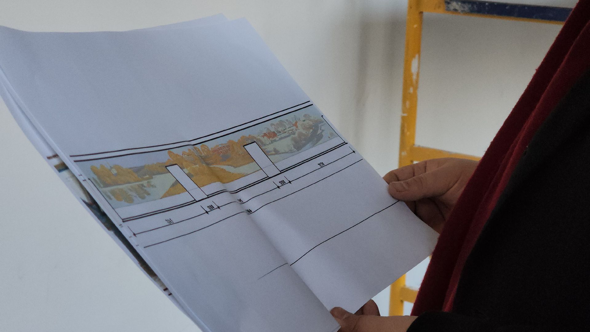 Монументальная живопись, Роспись стен, Лобня, вертикалки,