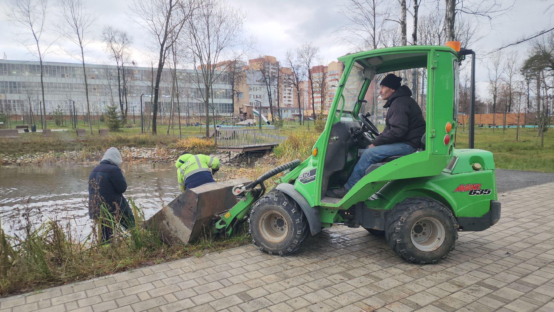 Павловский Посад, Городской округ Павловский Посад, Пруд, Парк, Вертикалка, вертикальное видео, Благоустройство,
