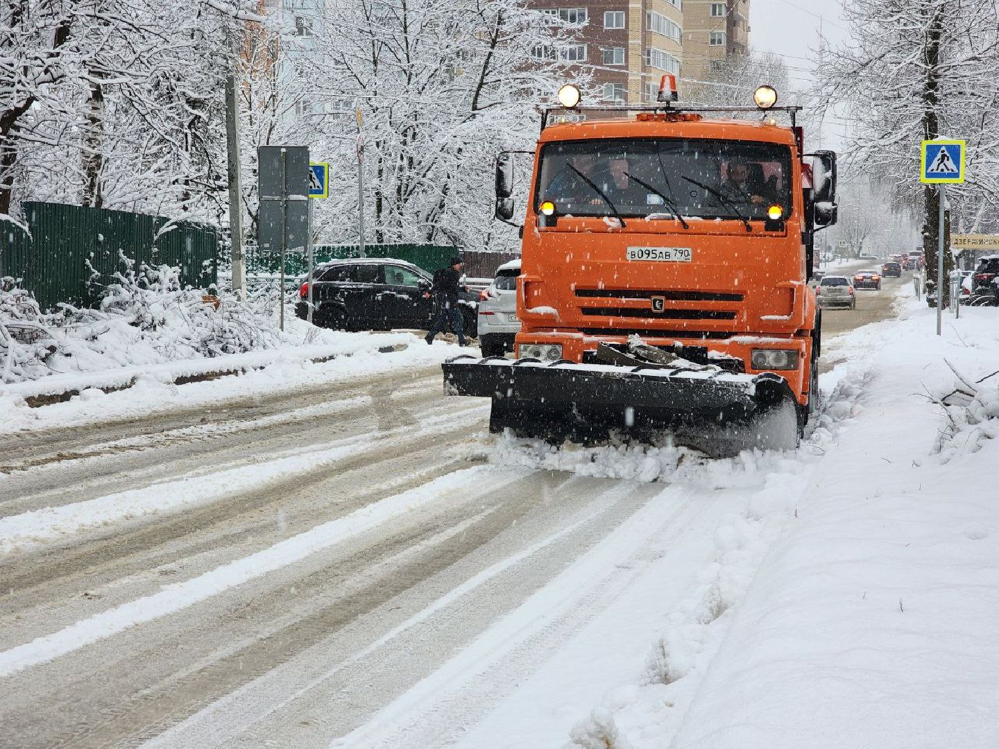 Солнечногорск, Снегопад, вертикалки, уборка снега, коммунальная служба,
