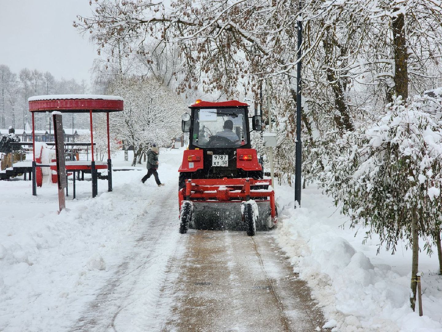 Солнечногорск, Снегопад, вертикалки, уборка снега, коммунальная служба,