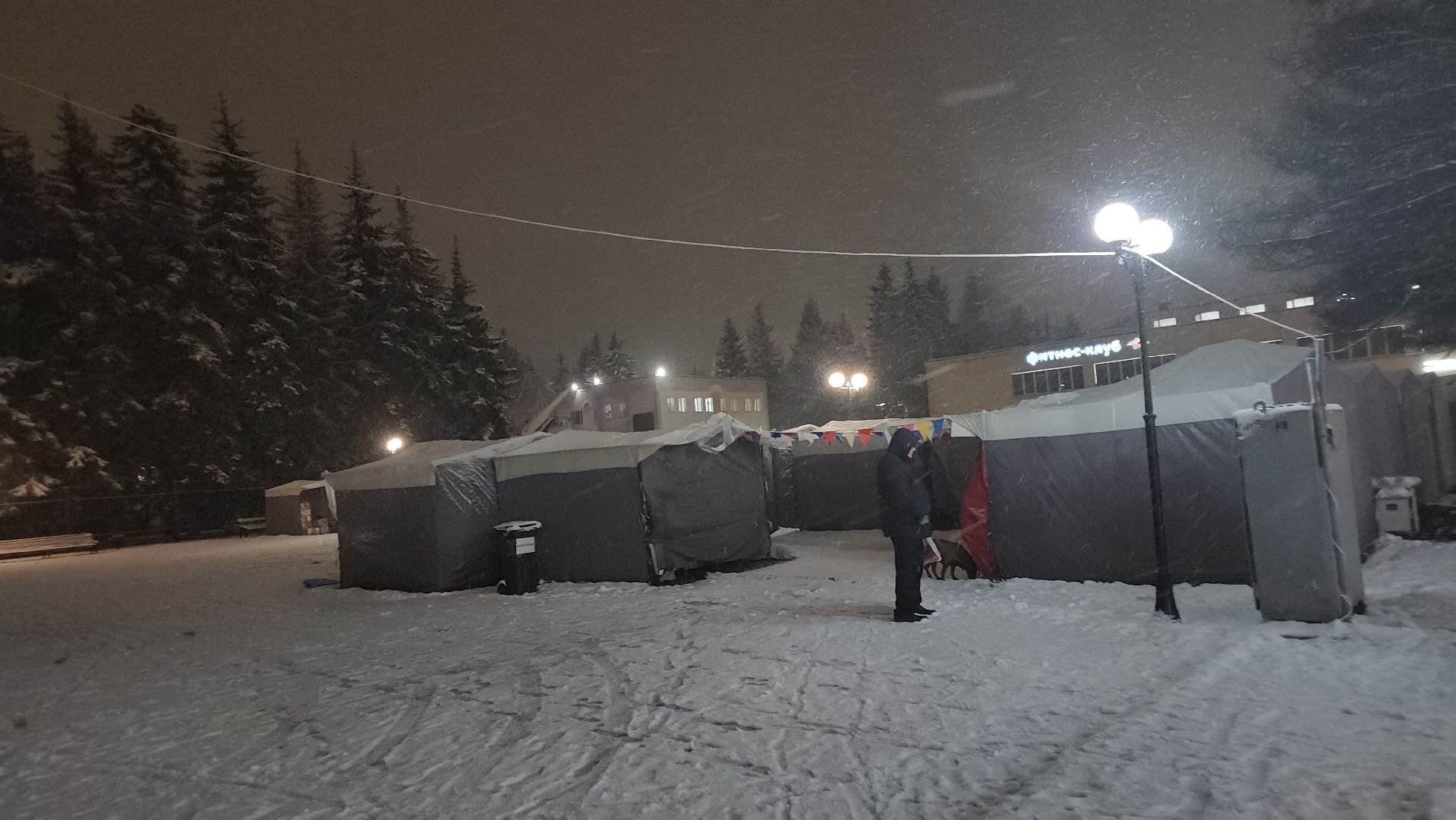 долгопрудный, площадь собина, новый год, инсталляции, елки, ледяной городок, вертикалки,