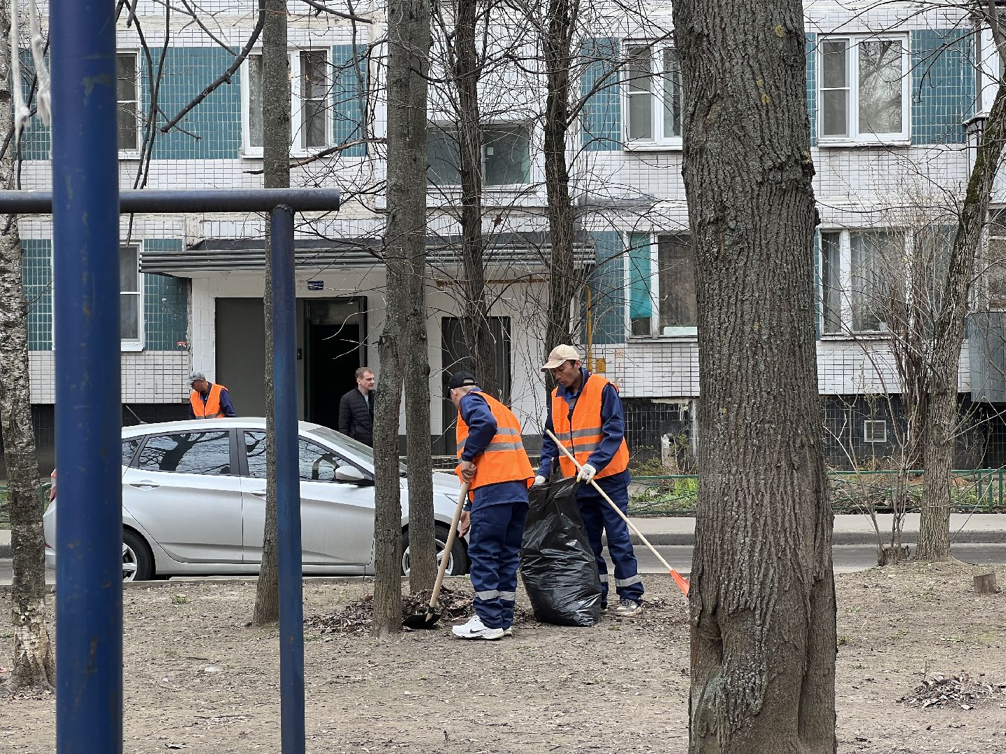 Химки, двор, субботник, благоустройство