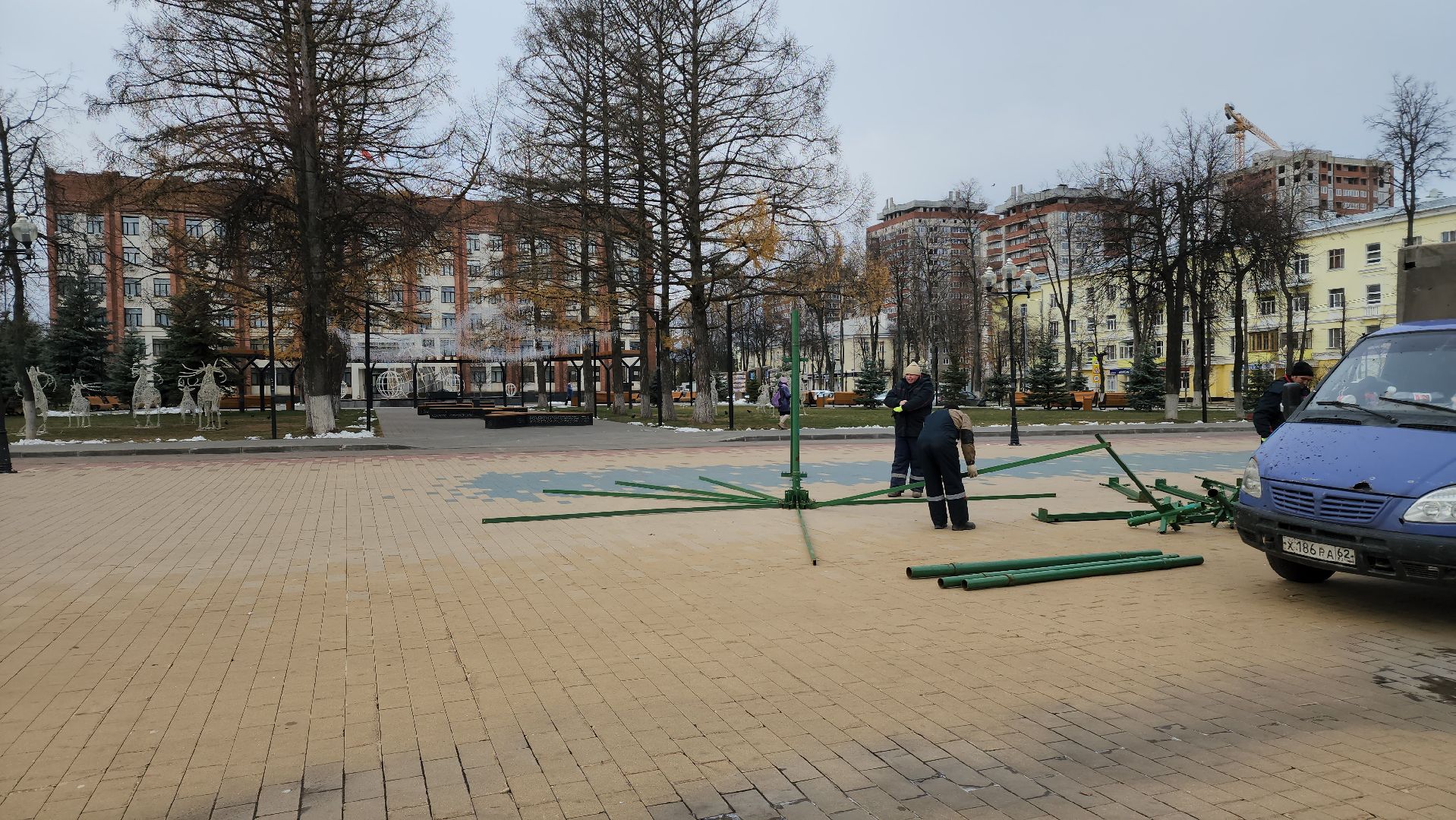 ступино, украшение к новому году, новый год, вертикалки,