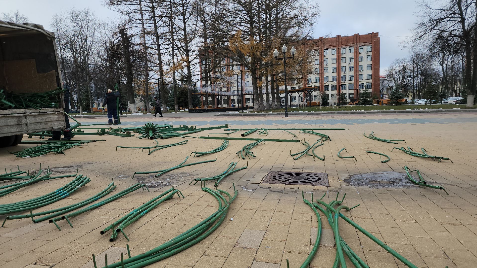 ступино, украшение к новому году, новый год, вертикалки,