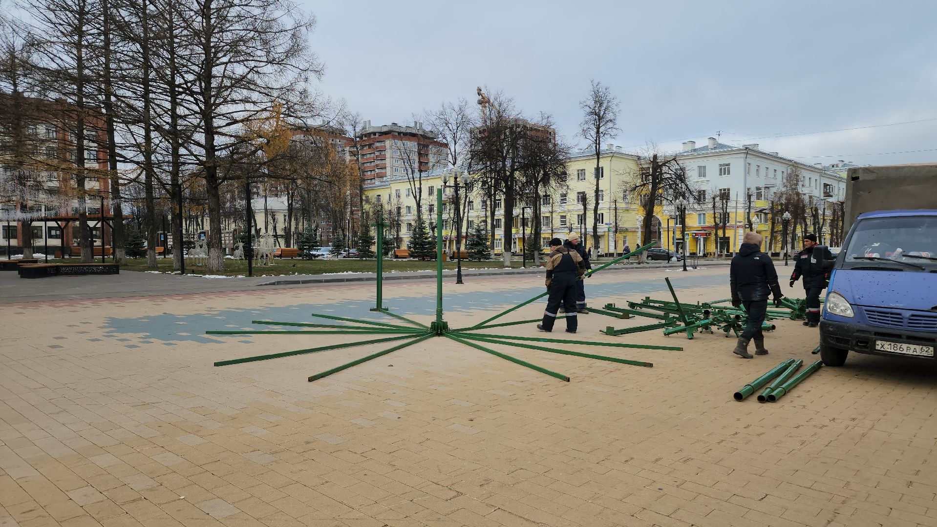 ступино, украшение к новому году, новый год, вертикалки,