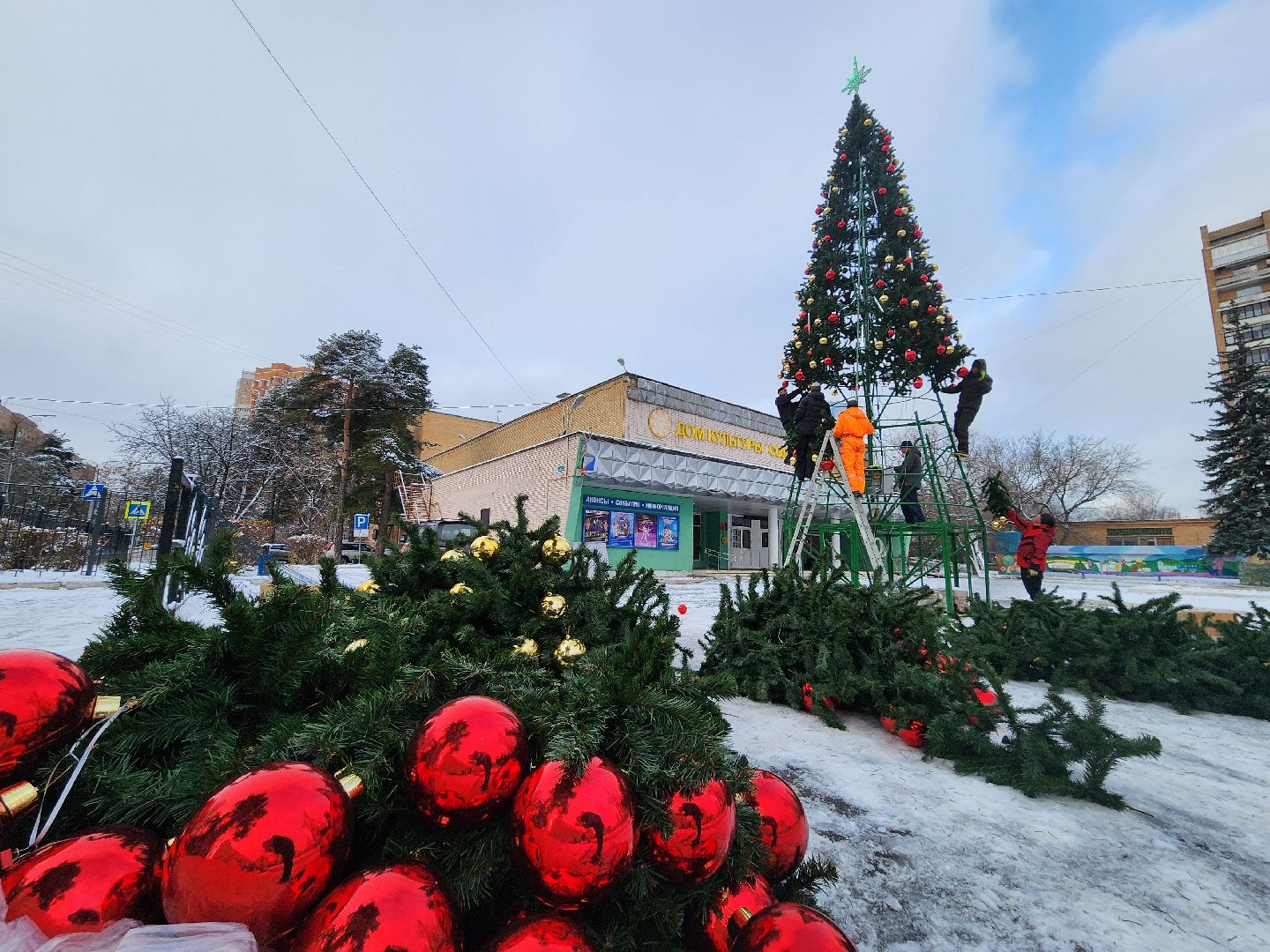 одинцово, благоустройство, новый год, елка, вертикалка, вертикальное видео,
