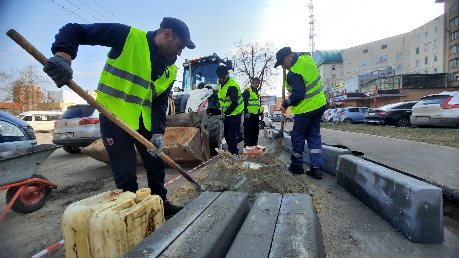 Благоустройство, замена бордюров, Наро-Фоминск, перемены