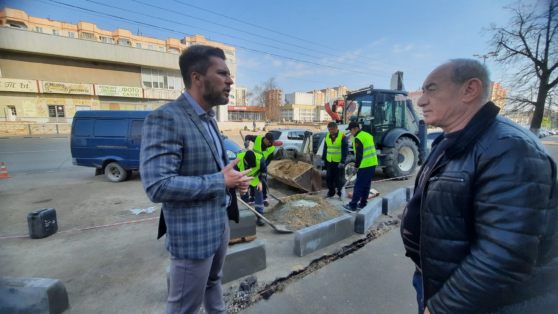 Благоустройство, замена бордюров, Наро-Фоминск, перемены