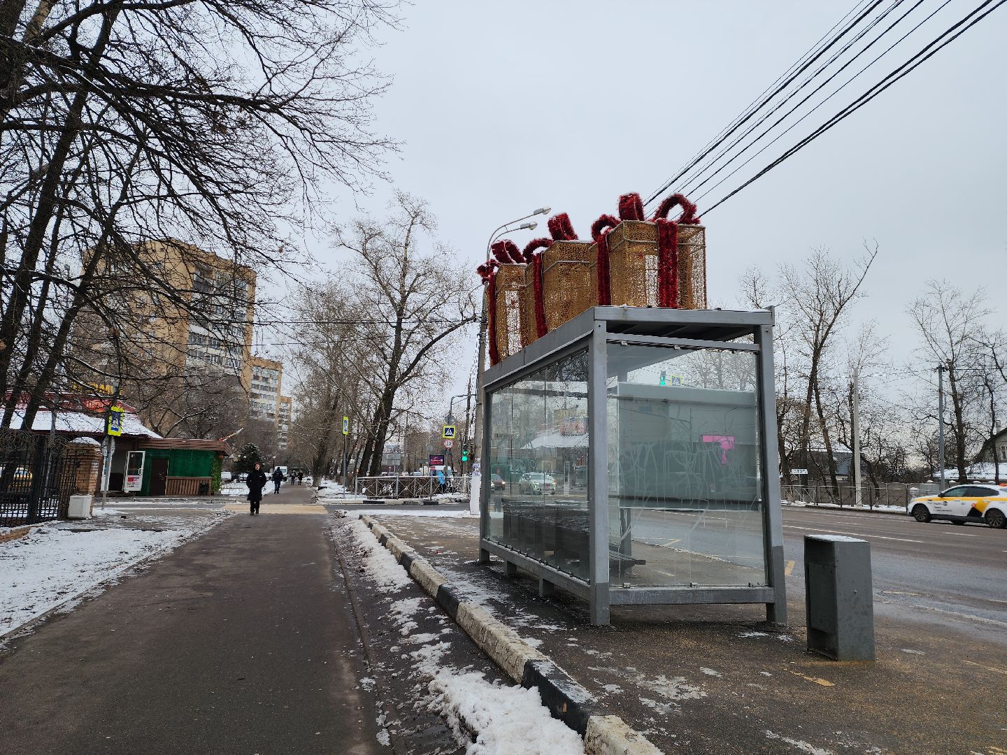 красногорск, украшают город, новый год,