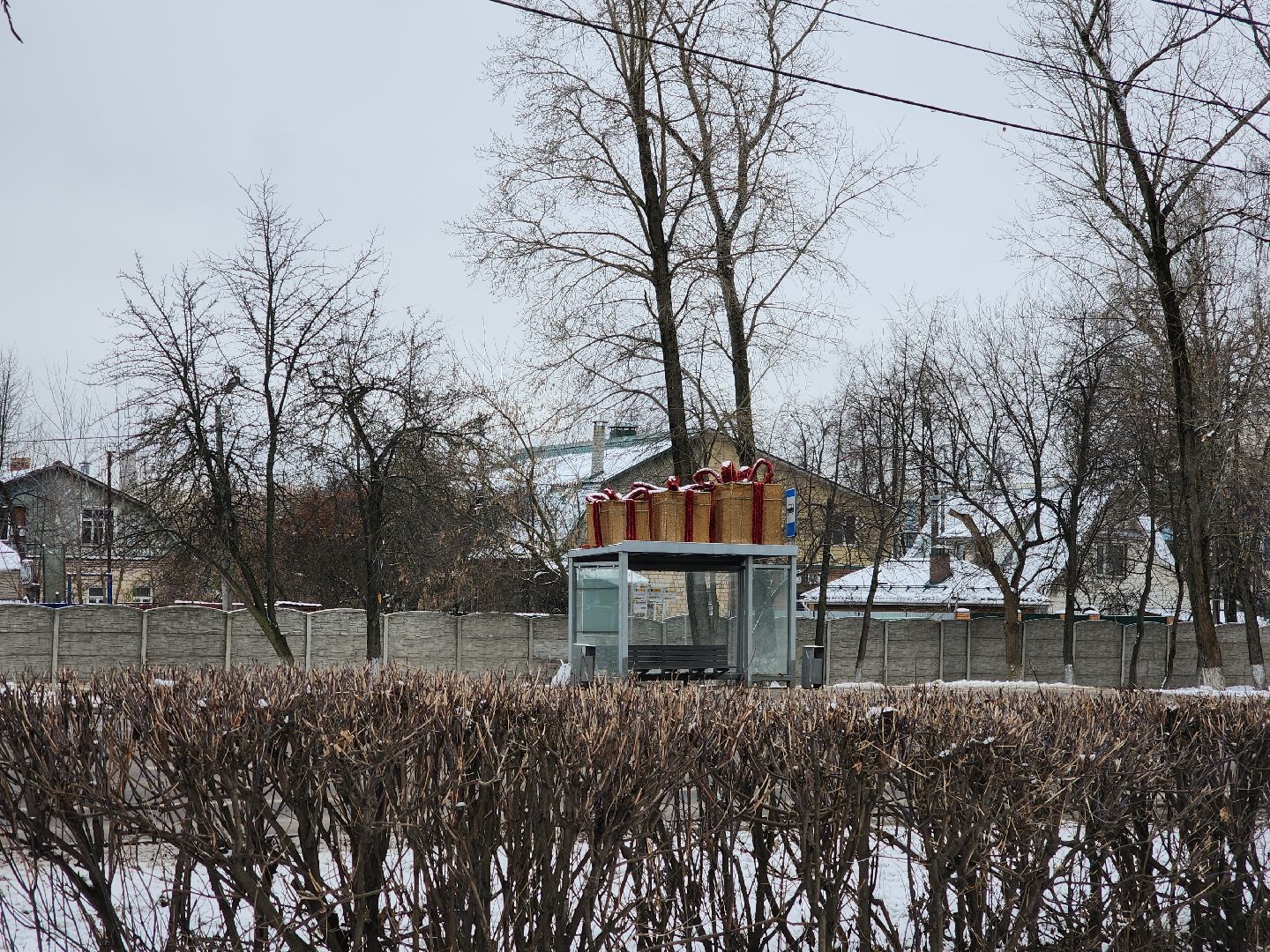 красногорск, украшают город, новый год,