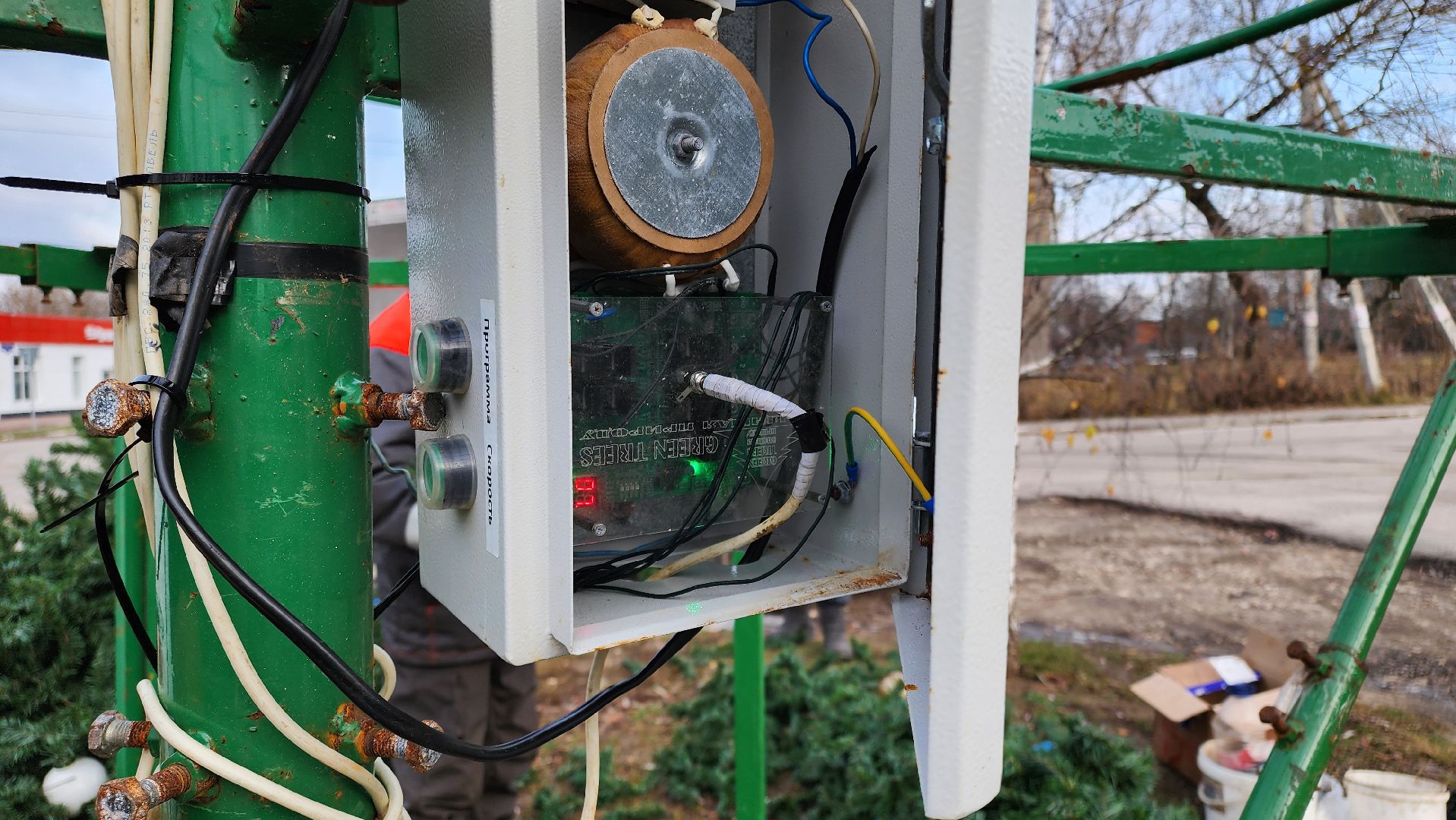 кашира, новогодняя елка, украшение города, вертикалки,