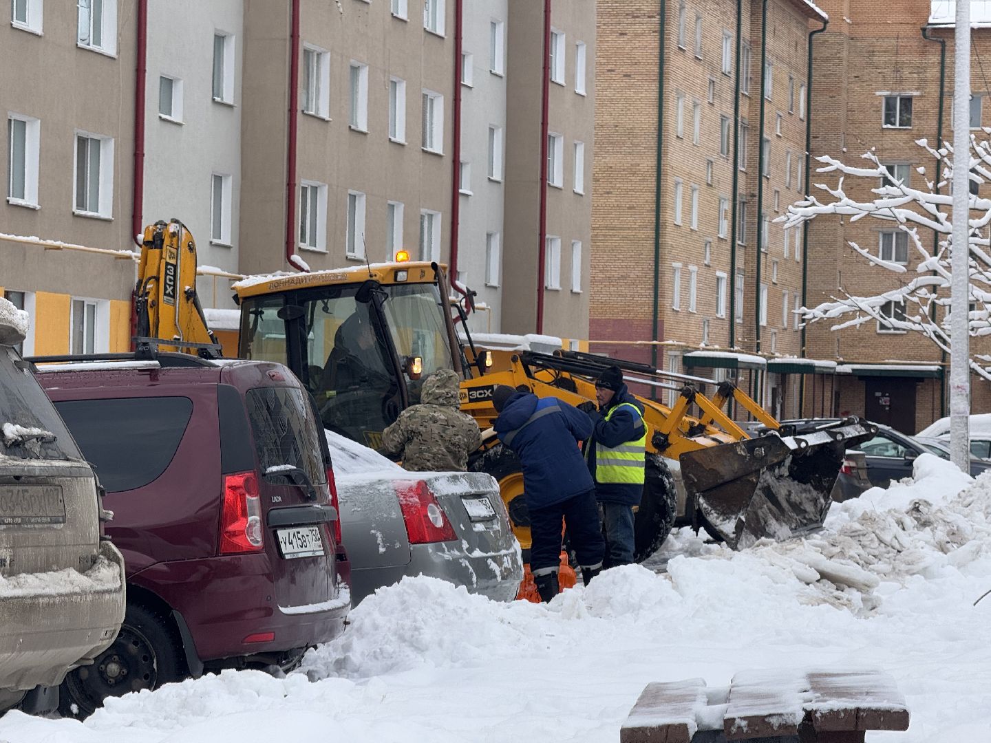 шаховская, снег, очистка дворов, коммунальная служба, вертикалки,
