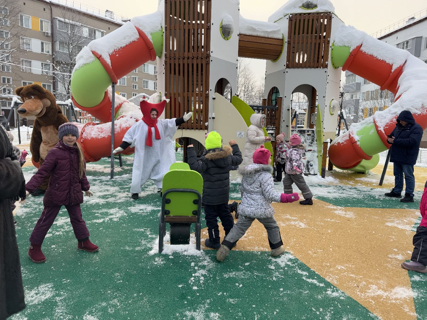 шаховская, детская площадка, открытие детской площадки, вертикалки,
