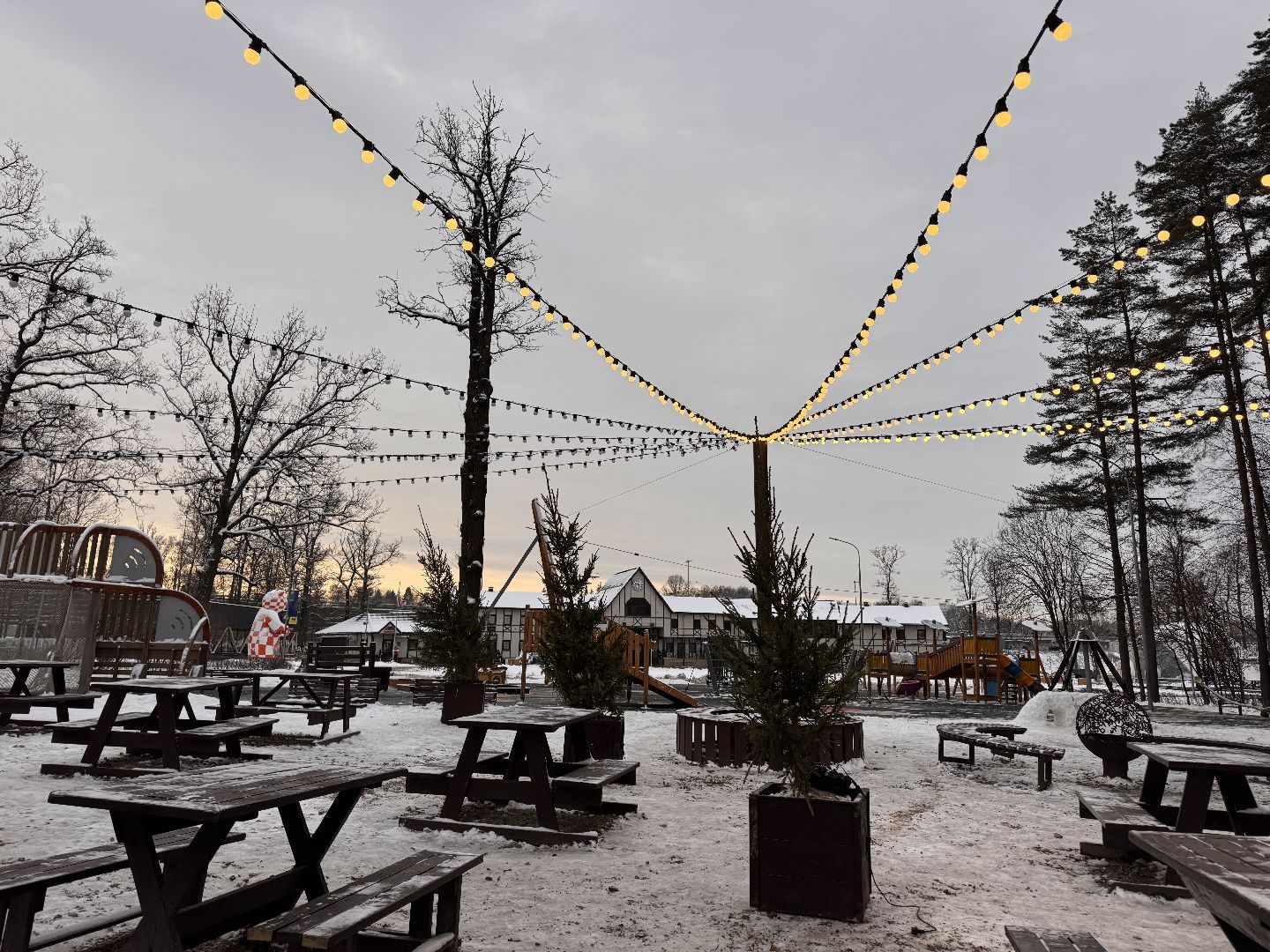 Одинцовский парк, Новогоднее украшение, Зима в подмосковье,вертикалка, вертикальное видео,