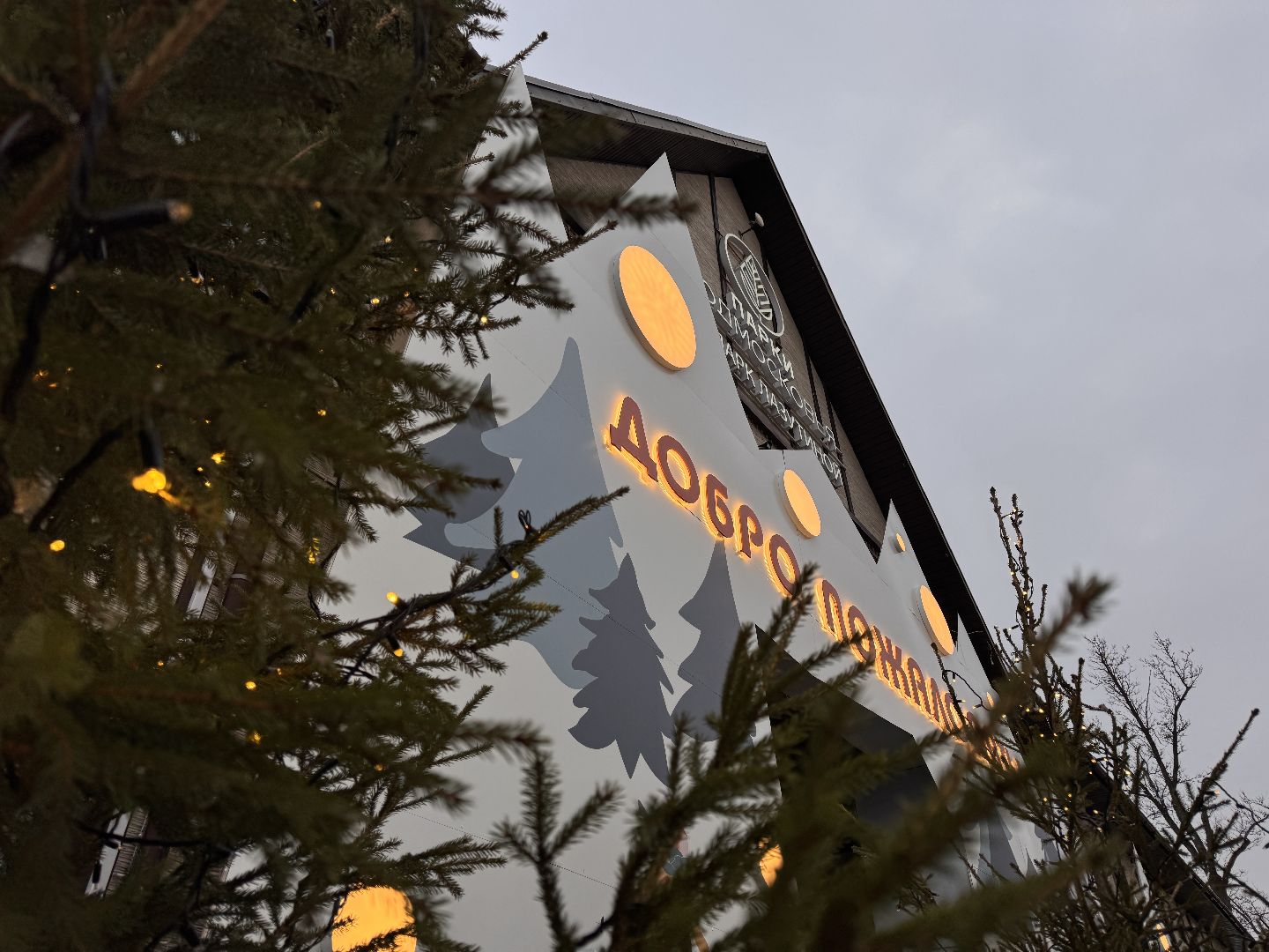 Одинцовский парк, Новогоднее украшение, Зима в подмосковье,вертикалка, вертикальное видео,