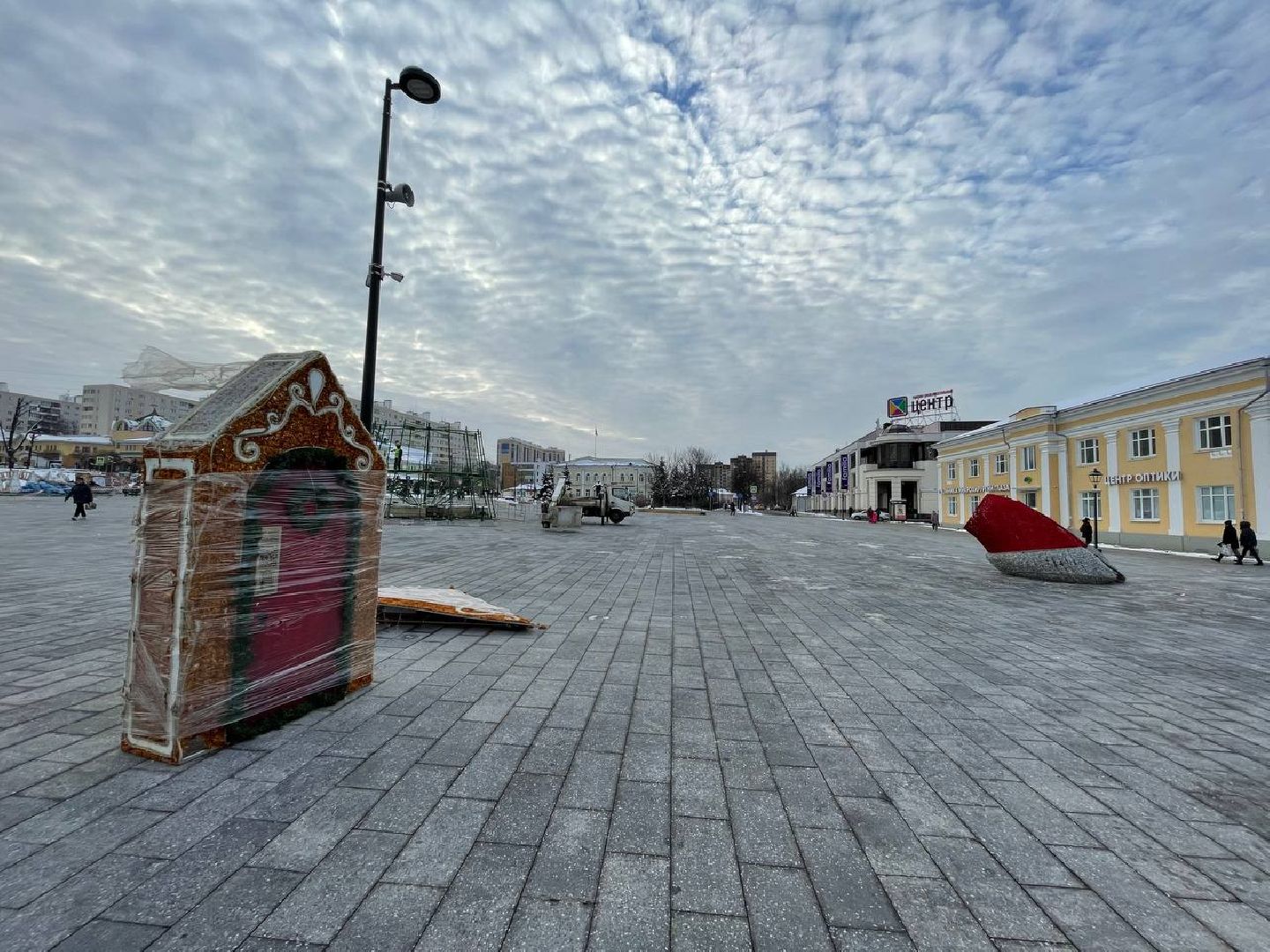 дмитров, советская площадь, новый год, вертикалки,