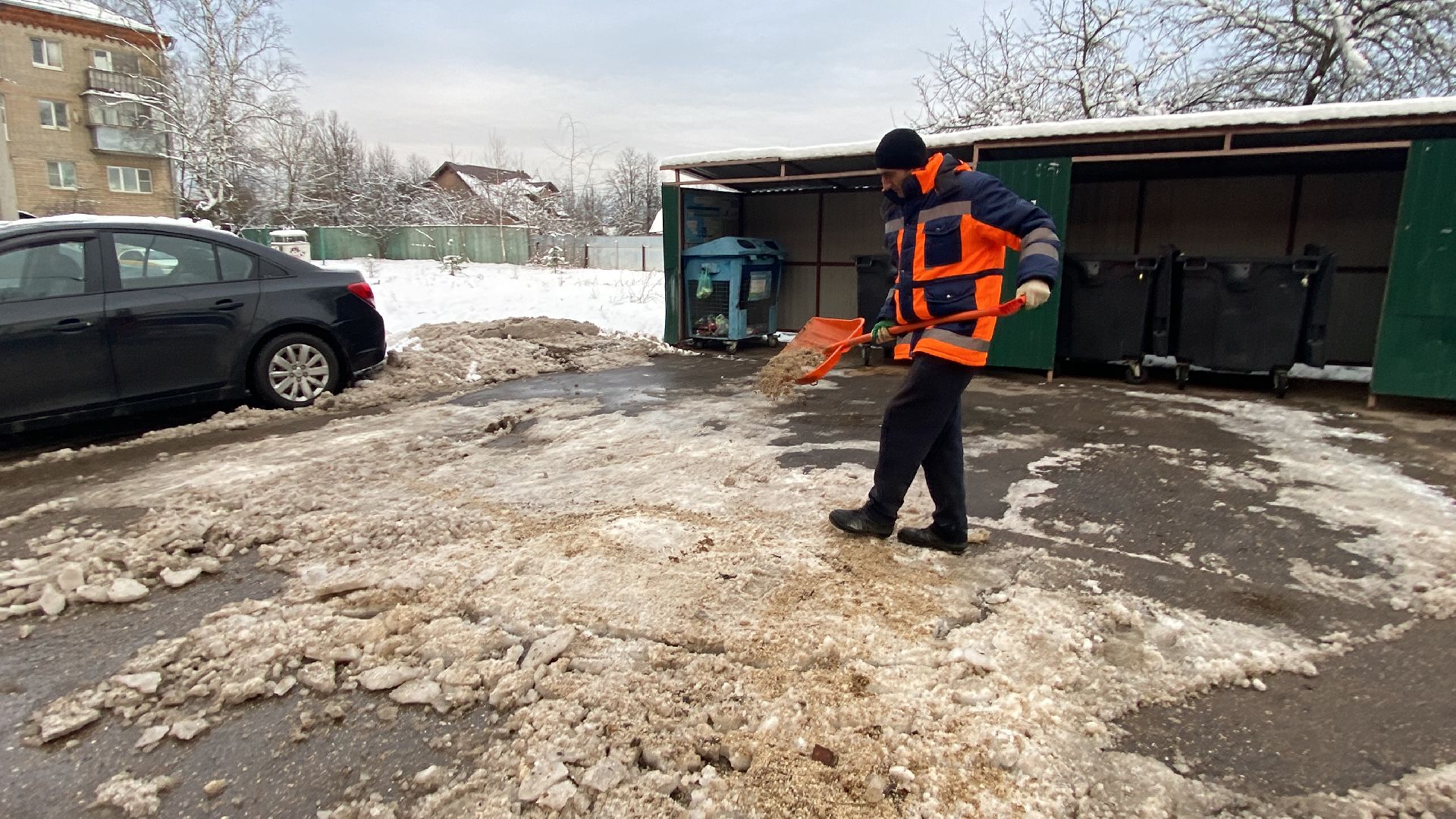 реагенты, уборка дорог, Снег, наледь, бригада рабочих, уборка дворов, вертикалки,