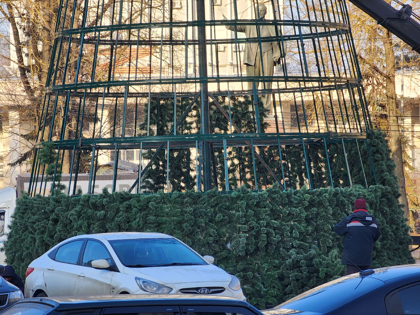 воскресенск, новый год, новогоднее настроение, украшение города, вертикалки,